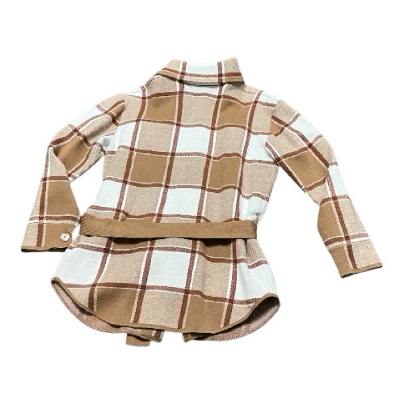 cupcakes & cashmere - EC - Camel and Cream Check Trench Coat - Picture 3 of 3